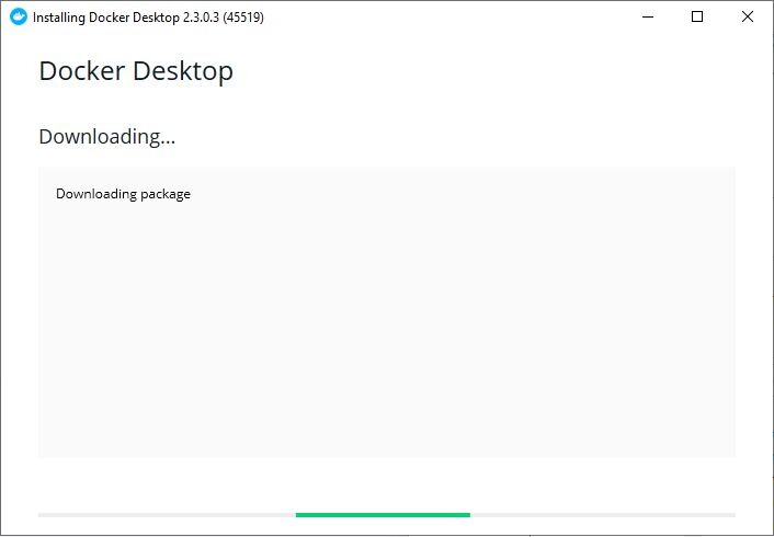 Commencing Docker Desktop Install