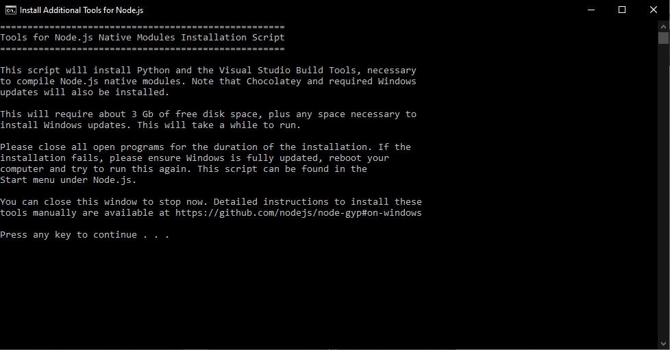 Node.js installation