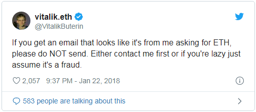 Vitalik tweet