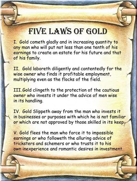 Five Laws of Gold