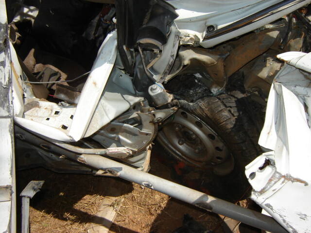 My 1992 Honda Civic 4-door - Wheel Behind Passenger Door
