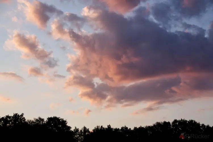 Clouds in the evening