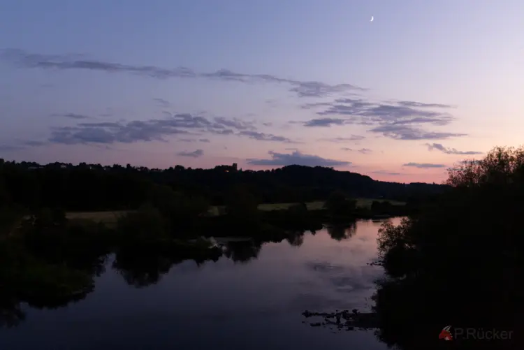 River at night