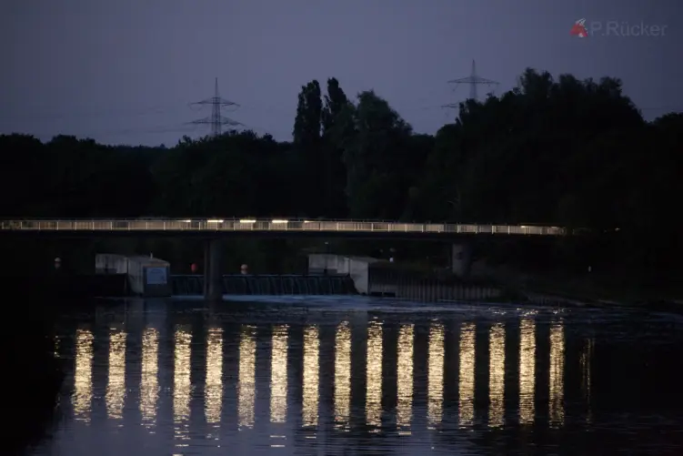 Closer view of the barrage