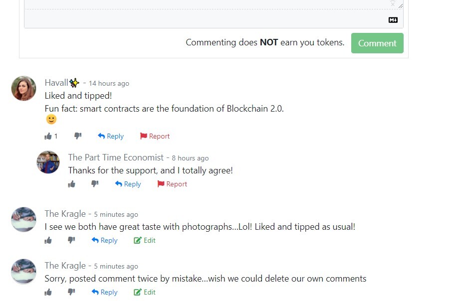 Cannot delete my second comment