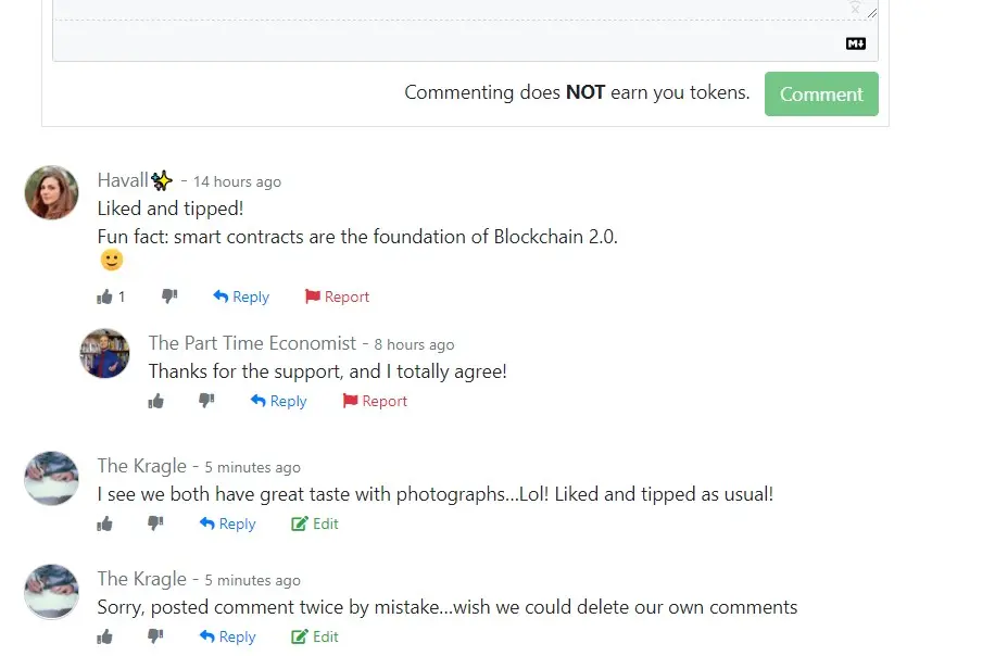 Cannot delete my second comment