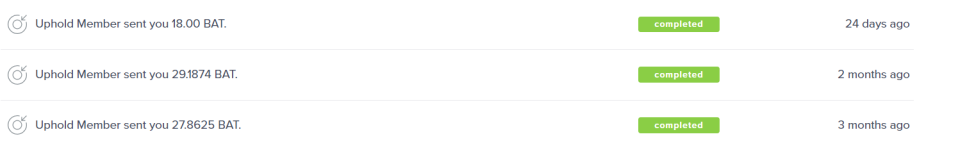 Here you can see my earnings from the last three months