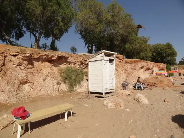 Greece - Around Athens - Voula - Beaches - Notos Beach - Dressing Cabin