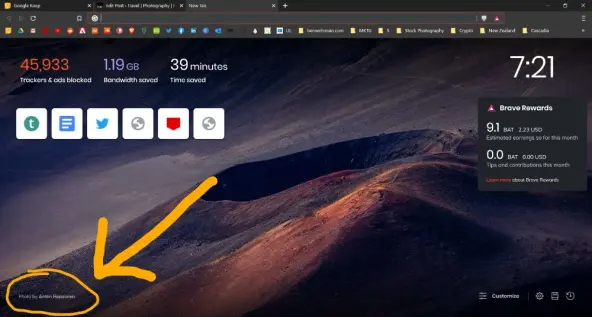 brave browser photographer