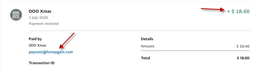 Payout Proof