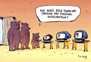 Slane's Privacy Cartoon Sampler from Kiwiland NZ