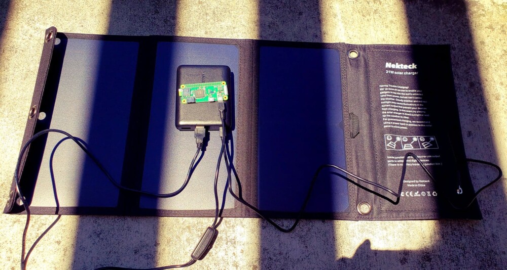 Raspberry Pi Zero solar powered