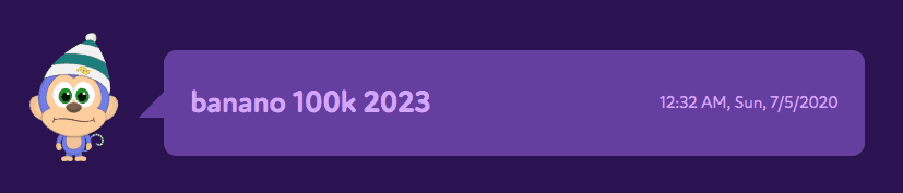 BANANO 100k in 2023 Prediction