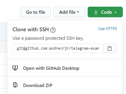 Download the code in github