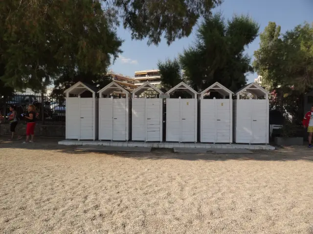 Around Athens - Alimos - Beaches - Kalamaki Beach - Dressing Cabins