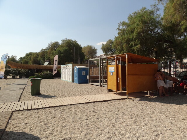 Around Athens - Alimos - Beaches - Kalamaki Beach - Dressing Cabins Special Needs