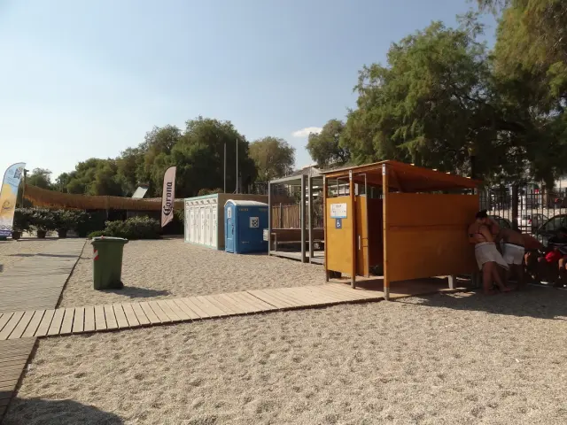 Around Athens - Alimos - Beaches - Kalamaki Beach - Dressing Cabins Special Needs