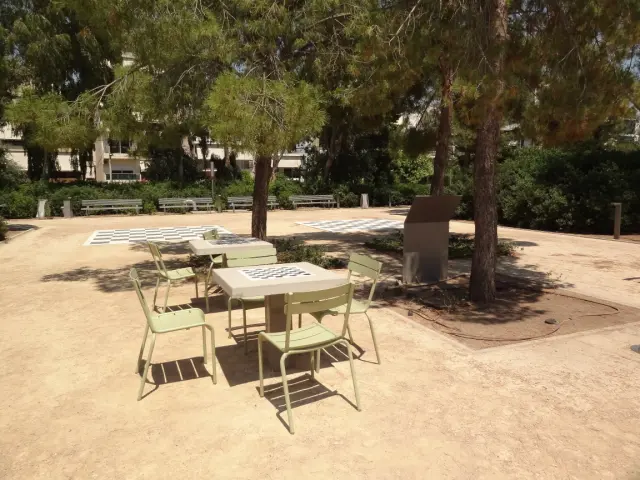 Greece - Around Athens - Kallithea - POI: Stavros Niarchos Park - Chess Tables