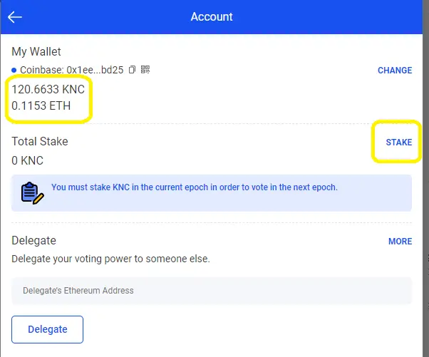 connected wallet