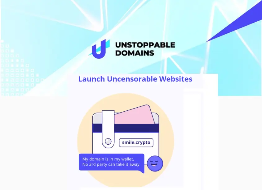decentralised domains, unstoppable domains