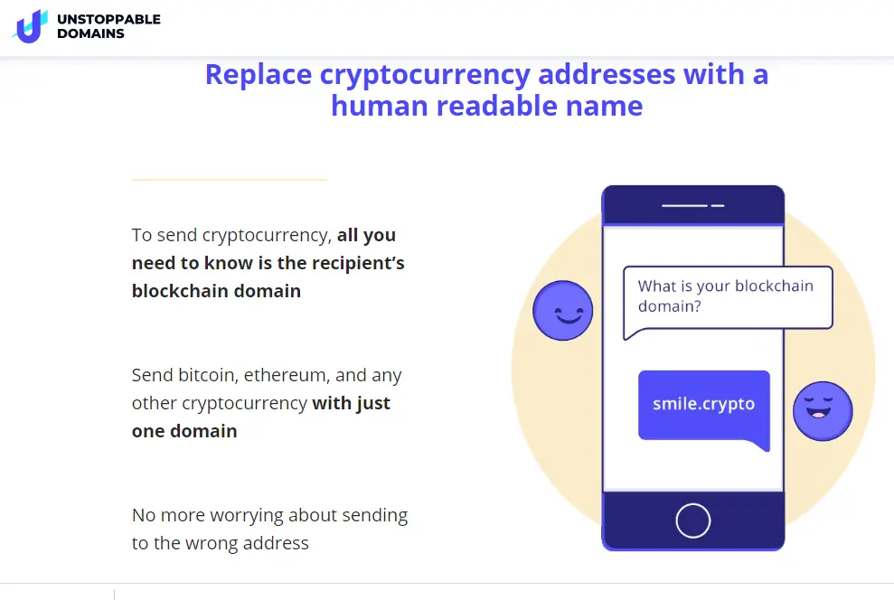 blockchain domain names, unstoppabledomains