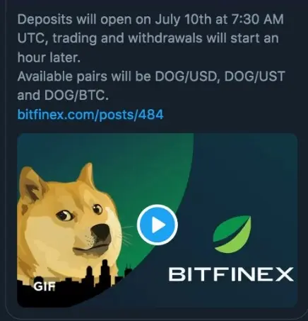 dogecoin, doge, bitfinex