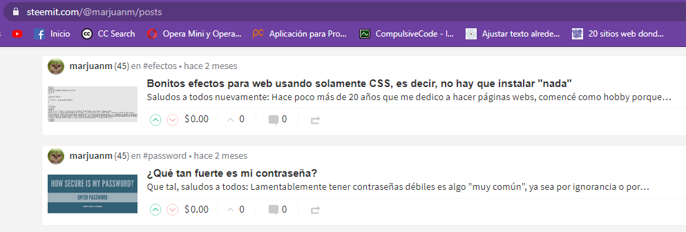 Posts que no reciben votos