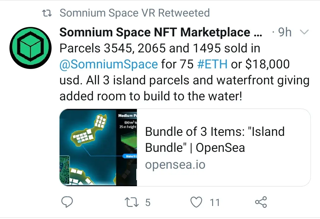 Somnium Sales Twitter