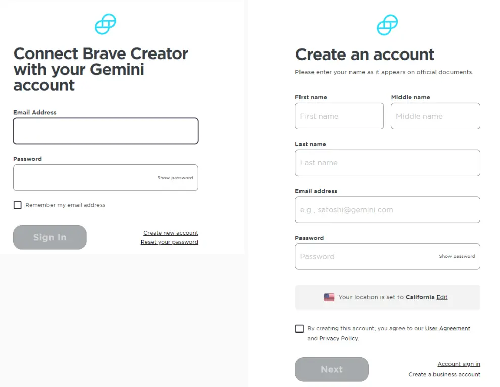 gemini account