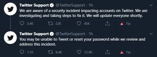 Twitter Warning