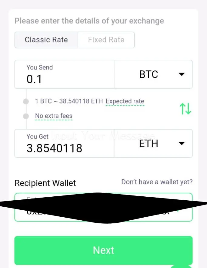 ChangeNow swap -2