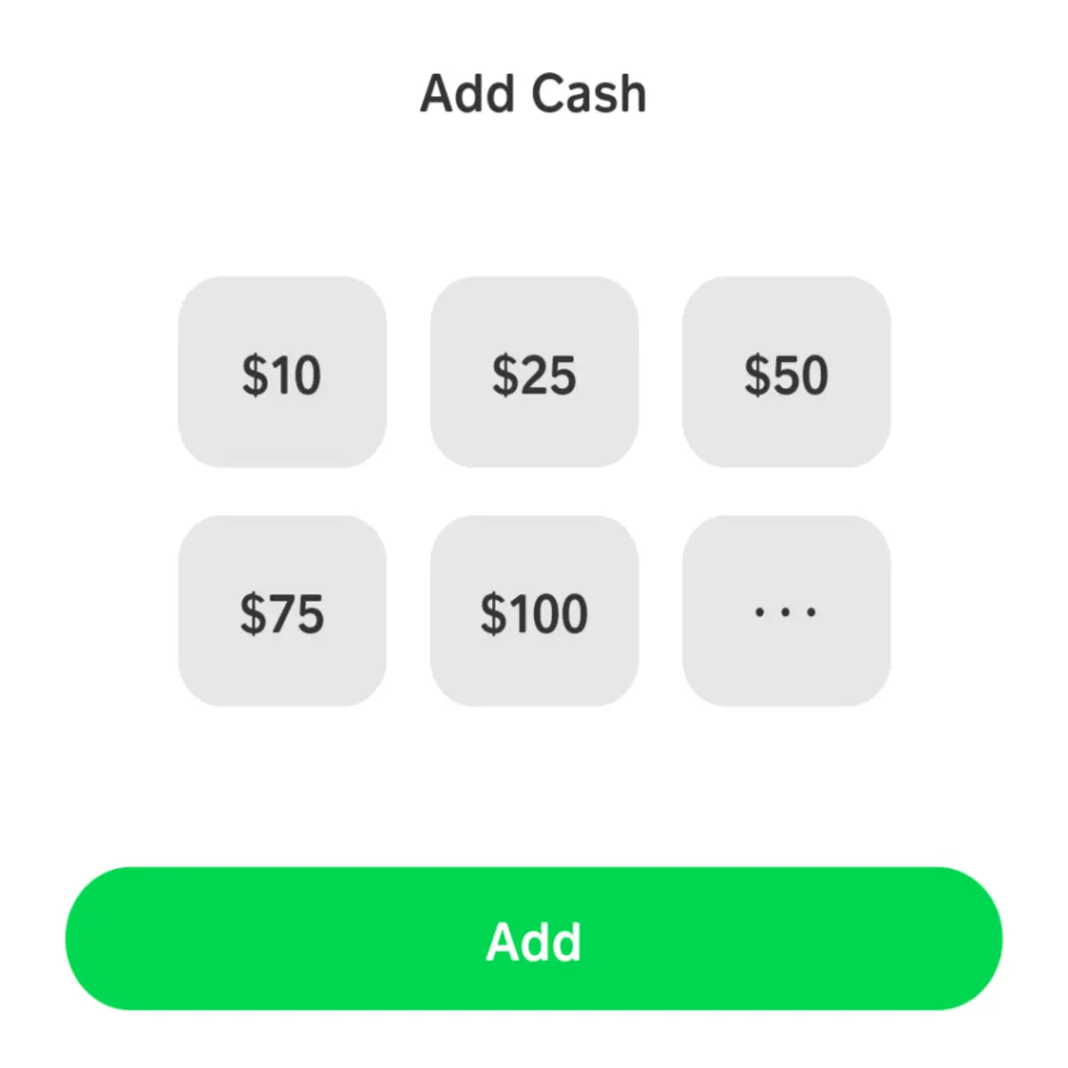 Add Cash