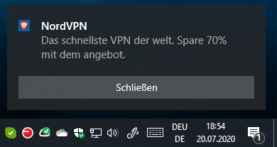 Brave Werbung Popup