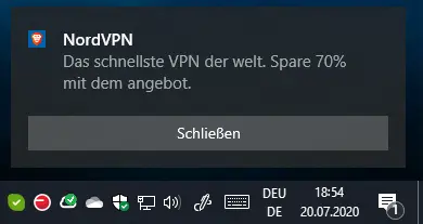 Brave Werbung Popup