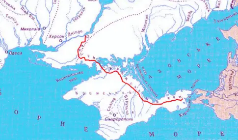 North Crimean Canal on map