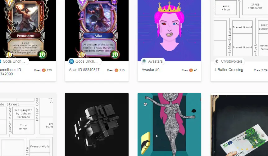 some items in the vault