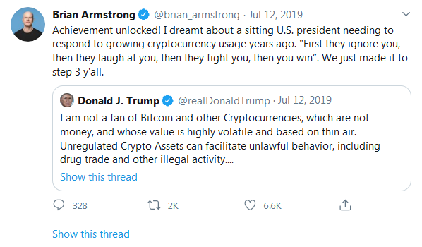 Brain Armstrog- CEO and Founder of Coinbase