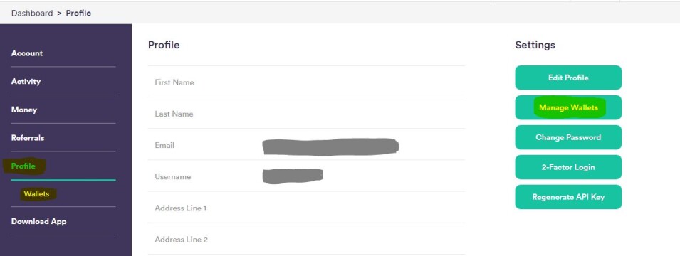HoneyMiner_Profile_Wallets