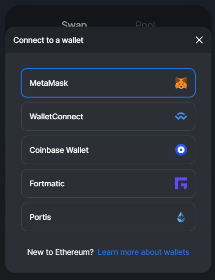 Connect to a wallet
