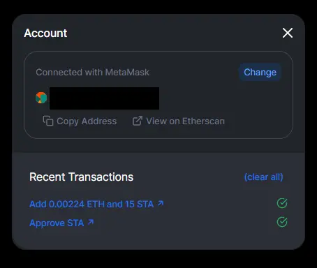 Delta transactions