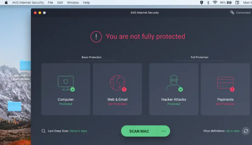 You are not fully protected