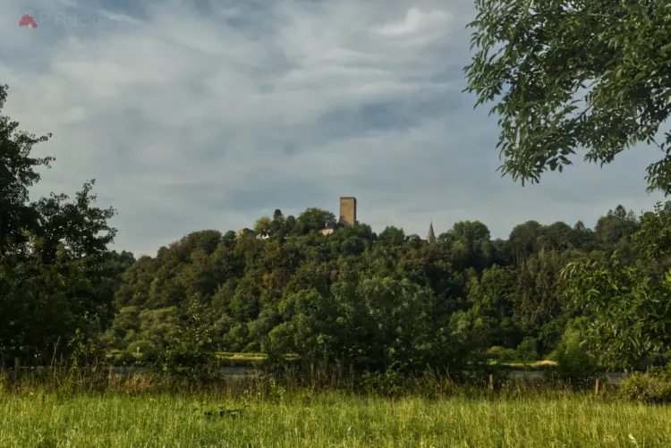 Castle Blankenstein with clouds