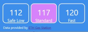EthGasStation extension
