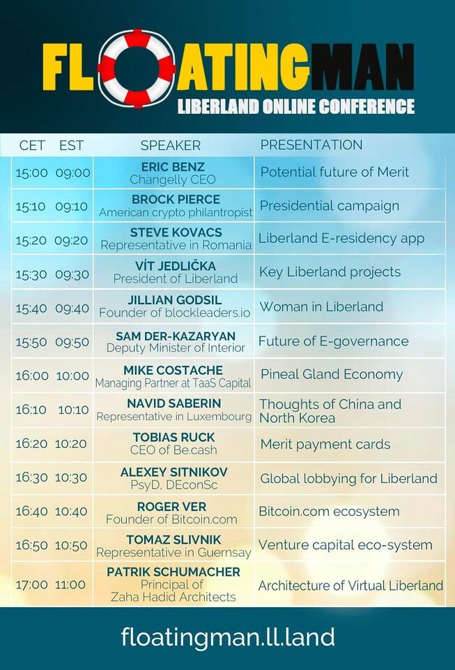 Floating Man 2020 – LIBERLAND ONLINE CONFERENCE