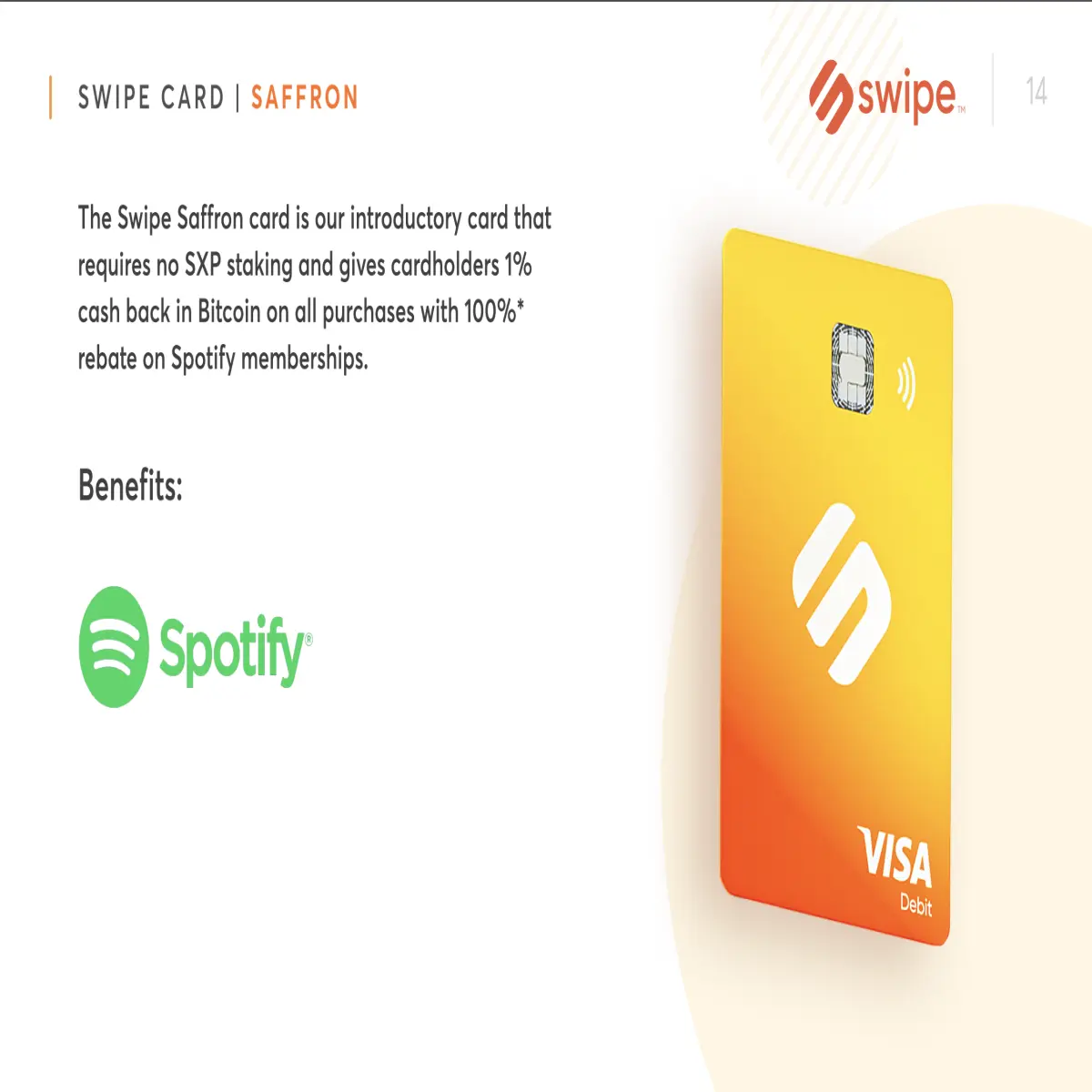 Swipe Saffron Level