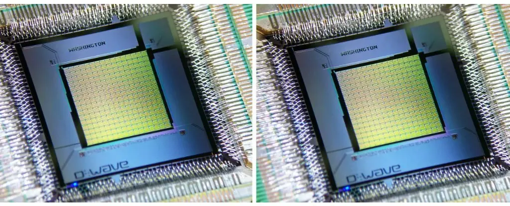 TheQuantum Chip from DWave in use by Google