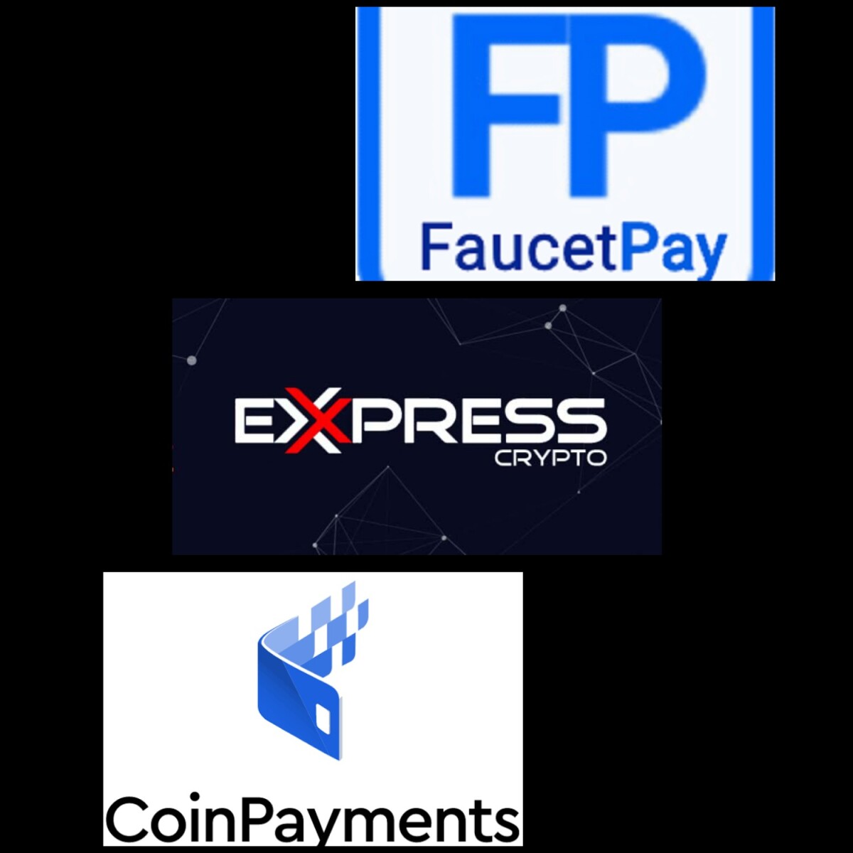 FaucetPay, ExpressCrypto and CoinPayments micro wallet s