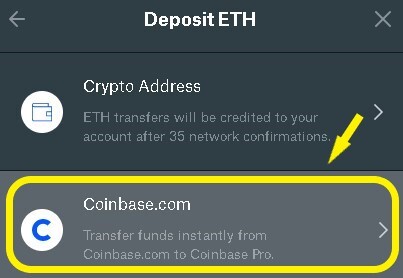 Select Coinbase