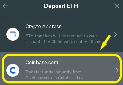 Select Coinbase