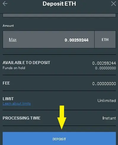 Deposit ETH 2